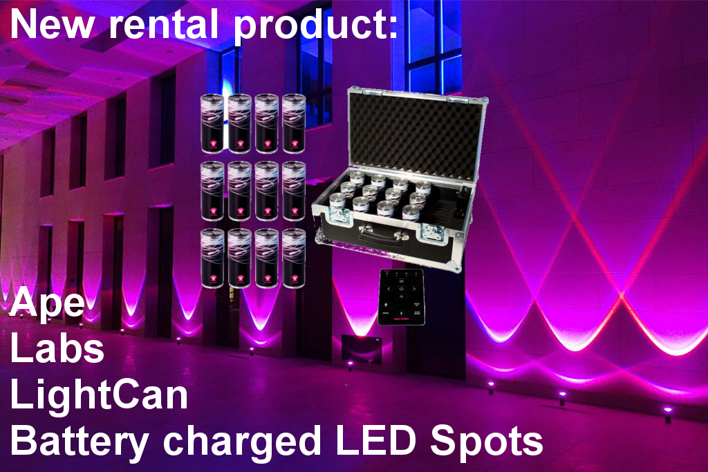 Rechargeable battery lights from Ape Labs Light Can rental in Frankfurt